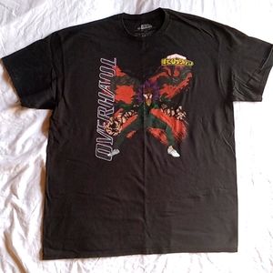 Hot Topic My Hero Academia T-Shirt Black Size L OVERHAUL